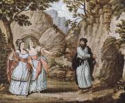 the title page of a comic opera by antonio salieri, Johann Wolfgang von Goethe